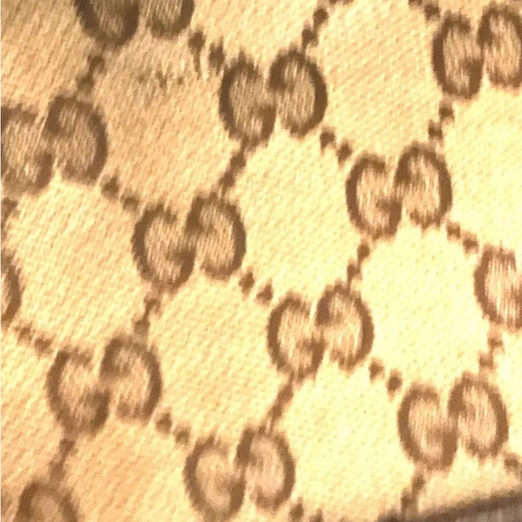 GUCCI Monogram Handbag Charmy Brown Leather MADE IN ITALY - Picture 10 of 12